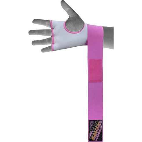 RDX PINK WOMEN INNER GLOVES WITH WRIST STRAP-3